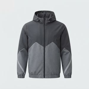 Veste coupe-vent unisexe légère et respirante de couleur unie, service OEM du premier fabricant, manches longues, coupe classique - Product Image 4