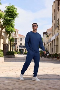 Unisex Comfortable Sweatsuit Set 2 Piece Premium Sweatshirt and Jogger <b>Pants</b> Casual <b>Lounge</b> Wear Matching Outfit - Product Image 5