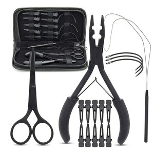 Kits d'outils pour extensions de cheveux en acier inoxydable, anneaux de couleur, ensemble d'installation et de retrait de haute qualité pour usage domestique - Product Image 4