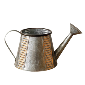 Arrosoir en acier galvanisé de qualité supérieure avec 2 poignées, arrosoir de jardin classique en métal pour plantes d'intérieur et d'extérieur - Product Image 4