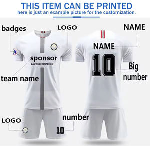 Ensemble d'uniformes de football sublimés pour hommes, maillot à col en V à manches courtes, dégradé noir et blanc, polyester respirant, vêtements de football - Product Image 6