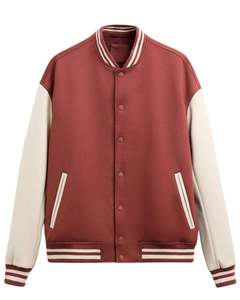 Veste universitaire pour hommes, vente en gros, logo personnalisé, haute qualité, légère, séchage rapide, élégante, mode universitaire d'hiver - Product Image 1