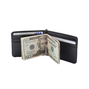 คลิปหนีบเงินพร้อมหนังแท้ ป้องกัน RFID ดีไซน์บางเฉียบ ผลิตภายใต้แบรนด์ OEM สำหรับผู้บริหาร - Product Image 5