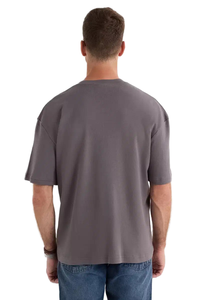 Camiseta de Algodón para Hombre, Cuello Redondo, Manga Corta, Corte Regular, Color Azul Marino, Estilo Casual - Product Image 5