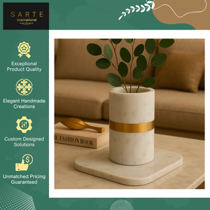Vase à fleurs en céramique de luxe, style antique, artisanal et écologique, élégant et moderne, pour la décoration intérieure - Product Image 2