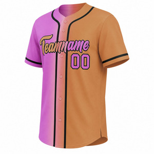 Maillot de baseball respirant à séchage rapide, tissu doux, design personnalisé pour la vente en ligne, vente en gros, logo personnalisé, nom de l'équipe, impression numérique - Product Image 6