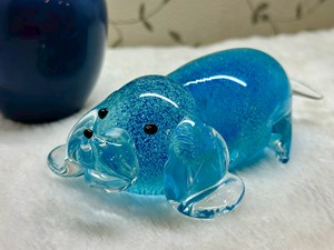 Cute Handmade Religious Folk Art Luxury Glass Glowing <b>Dog</b> <b>Ornament</b> Wealth Treasure Decorative Gift Home Decoration New Year - Product Image 2
