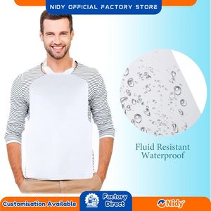 Nidy Unisex Disposable <b>Waterproof</b> Non Woven Apron (VLCR Square Knot Design Lightweight Kids Skin Care Hygiene Protection) - Product Image 2