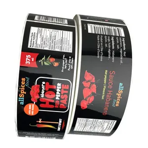 Personalized Clear <b>PVC</b> <b>Roll</b> Sticker Labels with Gold Stamp for Cosmetics Perfume Skin Care Logo Printing - Product Image 5