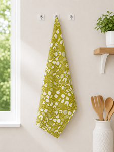 Printed <b>Kitchen</b> <b>Towel</b> Absorbent Cotton Linen Tea <b>Towel</b> Floral Pattern Dish Cleaning <b>Towel</b> for Home <b>Kitchen</b> - Product Image 3