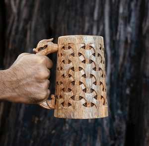 Wood Luxury Eco-Friendly Stocked Microwave Safe <b>Mug</b>-Classic Design for Home Office Parties & Weddings - Product Image 1