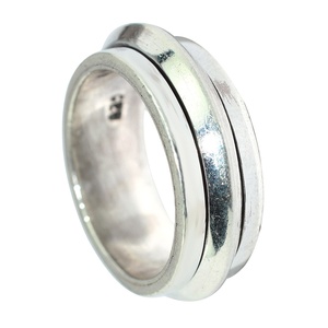 Anillos de Plata Lisos de Exotic Beauty, Joyas de Diseño Shri Ashapura, Certificados por Terceros, Modernos, Cristianos - Product Image 1