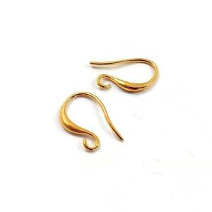 Pendientes de aro de latón de fabricación india para uso diario, joyería de moda, pendientes de latón finos tipo cuff, los más vendidos. - Product Image 1