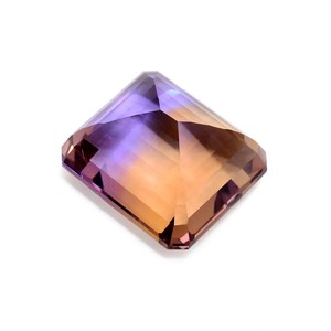 Ametrine AAA+ 14,20x16,30 mm, octogonale facettée, ametrine naturelle rare bicolore, pierre semi-précieuse, taille Ascher, pour bijoux - Product Image 6