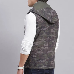 Chaleco de Algodón para Hombre y Mujer, Invierno, Transpirable, Grueso, Acolchado, Sin Mangas, con Capucha Desmontable, Botones, Personalizado - Product Image 6