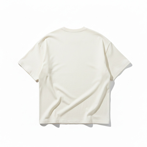 Camiseta Urbana Moderna de Gran Tamaño para Hombre, 240 g/m², Algodón Peinado, Color Sólido, Talla Grande, Manga Corta, Informal - Product Image 2