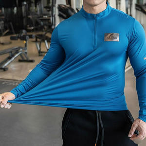 เสื้อคอมเพรสชั่นคุณภาพสูง ระบายอากาศได้ดี สำหรับผู้ชาย ปี 2024  รับสกรีนโลโก้  ลายเรียบง่าย แขนยาว คอกลม - Product Image 6