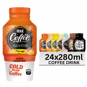 Bebida de café Cold Brew 280ml VINUT Sin OGM Sin lácteos Sin gluten OEM/ODM - Product Image 1