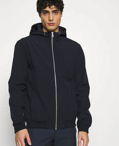 Veste Softshell Légère et Respirante pour Homme avec Capuche Col Montant Caractéristiques Extérieures Imperméables-Style High Street - Product Image 1