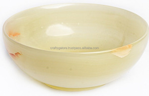 Bol en céramique polie écologique Crafts Galore pour salades, collations, fêtes et cadeaux – Décoration de table de cuisine de luxe - Product Image 3