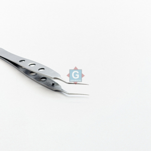 Forceps Kelman McPherson à mâchoires angulées de 8 mm, instrument chirurgical en acier inoxydable, outil ophtalmique manuel, certifié CE Classe I - Product Image 6