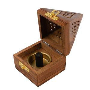 ที่วางธูปไม้เนื้อแข็งทันสมัย พร้อมฐานไม้หอม โดย faizacraft - Product Image 3