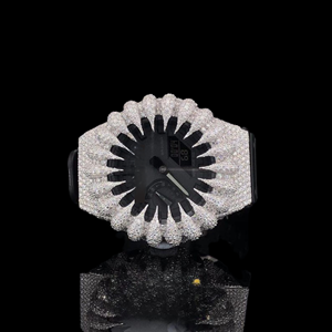 Glaciotron Prime GA2100 Custom Iced Out Metal <b>Case</b> <b>Watch</b> Precision Stainless Steel Luxury GShock Style Conversion Kit for Men - Product Image 1