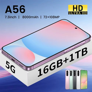 สมาร์ทโฟนขายดีรุ่น A 56 5G หน้าจอ 7.3 นิ้ว ปลดล็อคด้วยใบหน้า หน่วยความจำ 16GB+1TB ระบบปฏิบัติการ Android 14 กล้อง HD 72+108MP รองรับซิมคู่ โทรศัพท์เล่นเกม CDMA - Product Image 4