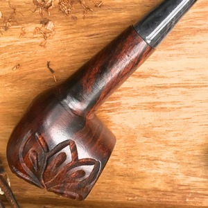 Pipe à fumer en bois de qualité supérieure, faite à la main, style rustique, accessoire décoratif vintage - Product Image 6
