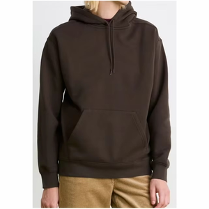 เสื้อฮู้ดดี้ผู้ชายลำลองสำหรับฤดูหนาว ทรงโอเวอร์ไซส์ คุณภาพสูง โลโก้ด้านหน้า ผ้าฝ้ายฟลีซ 100% กันลม พิมพ์ลายดิจิทัล มีกระเป๋า เป็นมิตรต่อสิ่งแวดล้อม - Product Image 1