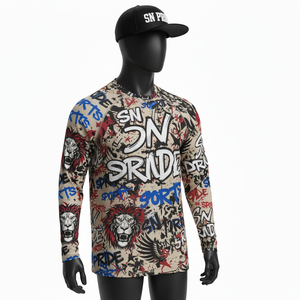 Rashguard MMA à manches longues personnalisé avec impression par sublimation, unisexe, plusieurs couleurs, haute qualité, respirant, séchage rapide, logo personnalisé - Product Image 2