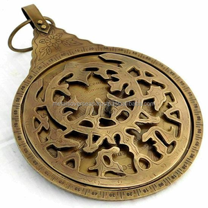 Handmade Hanging Brass Arabic Astrolabe Globe Vintage Nautical Scientific Instrument Home Office Decor - Product Image 4