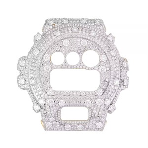 Kit de Modificación de Caja de Reloj con Cristales Incrustados Estilo Ice King, Marco de Reloj de Lujo Octogonal, Urbano, Moderno y Elegante - Product Image 3