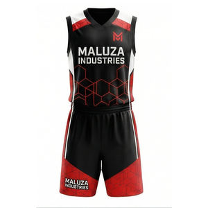 Ensemble de maillots et shorts de basket-ball personnalisés par sublimation, qualité d'exportation en gros - Product Image 1