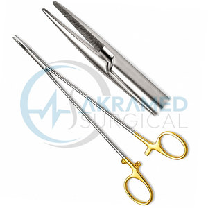 Portaagujas Vascular TC DeBakey, Manual, Recto, con Mordazas Serradas, Instrumento Quirúrgico Cardiovascular, Tamaño Personalizado, Certificado CE - Product Image 1