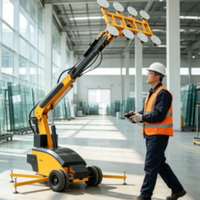Robot d'installation de vitres sur roues, élévateur autopropulsé, adaptable aux conditions de terrain inégal