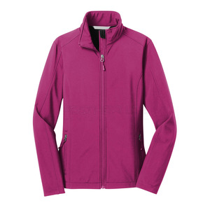 Women's Eco-Friendly Thin Zipper Stand Collar Soft Shell <b>Jacket</b> <b>Waterproof</b> Windproof <b>Winter</b> Outdoor Training - Product Image 1