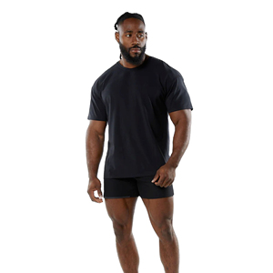 Oversized 100% Cotton Men's T-Shirt High Quality Custom Logo Printed Long Length Men High Quality Oversized T-Shirts - Product Image 1