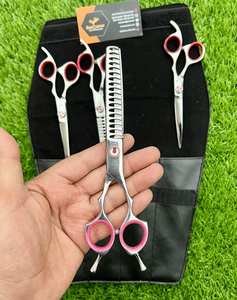 Saaqaans Enterprises JP440c Special Wide Balde 7.5inch Stainless Steel Pet Grooming Scissors Dog <b>Thinning</b> Shears 80% <b>Thinning</b> - Product Image 3