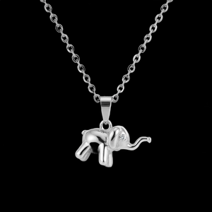 High Demand Luxury Silver Plated <b>Elephant</b> Pendant Necklace With Zircon Stone Cute Animal Charm Unisex Fashion Jewelry <b>Gift</b> - Product Image 2