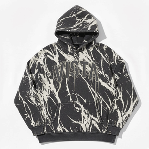 Sweat à capuche oversize vintage pour homme en molleton de coton épais, délavé à l'acide, effet vieilli, streetwear d'hiver, tissu chaud et épais - Product Image 3