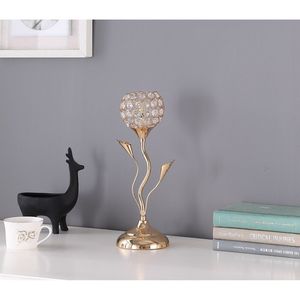 Lampada da Tavolo in Metallo Dorato Rosa da 14 Pollici con Design Floreale Elegante per Arredamento Casa - Product Image 2