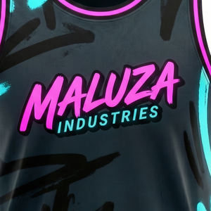 ชุดเสื้อบาสเก็ตบอล MALUZA Asphalt Vandal แบบสั่งทำพิเศษ ผ้าตาข่ายพิมพ์ลายแบบ Sublimation สไตล์สตรีท อเมริกา ยุโรป - Product Image 5