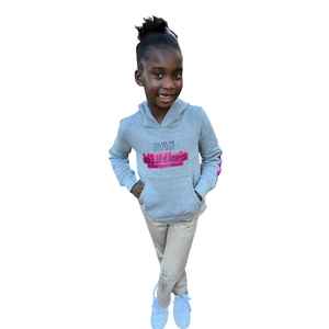 Sudadera con capucha juvenil Jack and Jill gris con estampado You Are The Future, sudadera con capucha elegante para niños, sudadera juvenil para uso informal - Product Image 3