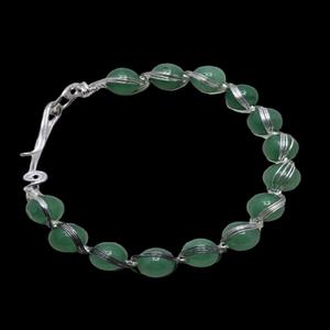 Pulsera de Aventurina Verde Grabada de Grado AAA al por Mayor, Artesanía de Piedras Preciosas Naturales con Patrón Curativo - Product Image 4