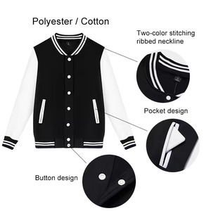 Vestes de sport personnalisées de luxe pour l'hiver, vestes de sport pour hommes avec manches en cuir, vestes de sport Letterman pour hommes - Product Image 6