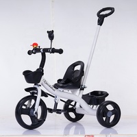 Tricycle 2 en 1 pour bébé, pas cher, multifonctionnel, avec ceinture de sécurité, vente en usine