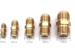 Raccord de tuyauterie en laiton, connecteur fileté mâle NPT 1,8 pouce, union pour alimentation en eau, surface polie (AOL-157) SAE # 010101 - Product Image 6