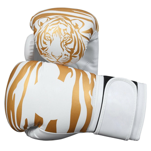 Gants de boxe professionnels en cuir imperméables avec fermeture auto-agrippante, légers, sangle de poignet réglable, MMA/Kickboxing - Product Image 2