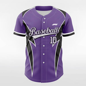 Maillot de baseball à manches courtes sur mesure de haute qualité, séchage rapide, 100 % polyester respirant, en vente en ligne - Product Image 2